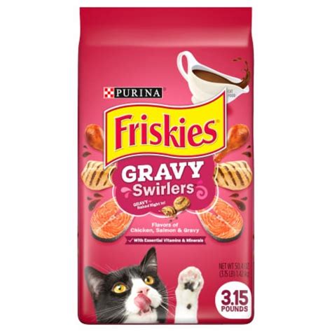 Purina Friskies Gravy Swirlers Adult Crunchy Dry Cat Food Chicken