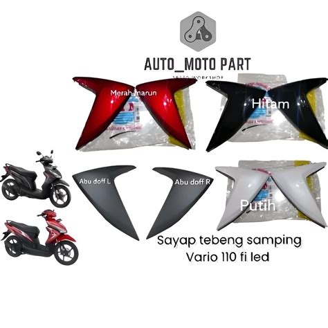 Jual Sayap Tebeng Cover L R Vario Fi Esp Remot K Hitam Putih