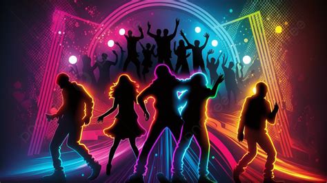 Party Colorful Neon Stage Background Party Background Off