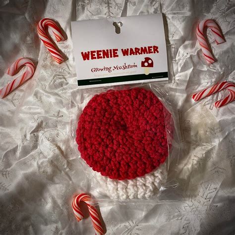 Weenie Warmer Growing Mushroom Wearable Crochet Etsy