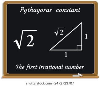 Pythagoras Constant Square Root 2 Stock Vector (Royalty Free ...