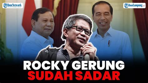 Prabowo Ingatkan Rocky Gerung Hina Presiden Saya Masuk Kabinet