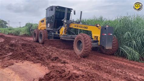 RG170B NA LIMPEZA E CASCALHAMENTO DE RUA Motoniveladora Patrol Patrola