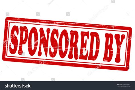 Stamp Text Sponsored By Inside Vector Stock Vector Royalty Free 194494361
