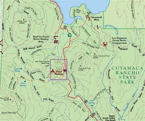 Cuyamaca State Park Trail Map