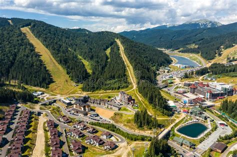 Bukovel Ski Resort At The Summer Aerial View Stock Photo Image Of