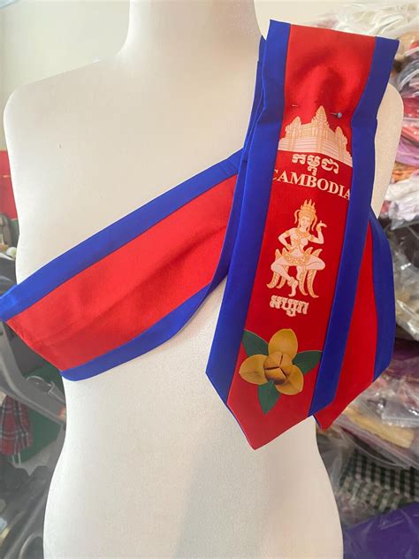 cambodian traditional sash etsy