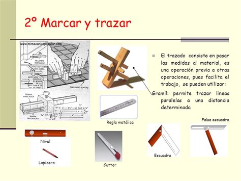 Trabajando La Madera Conformado Medir Trazar Y Marcar Ppt