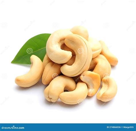 Cashew Nuts Cartoon Character With Love Cute Emoticon Vector