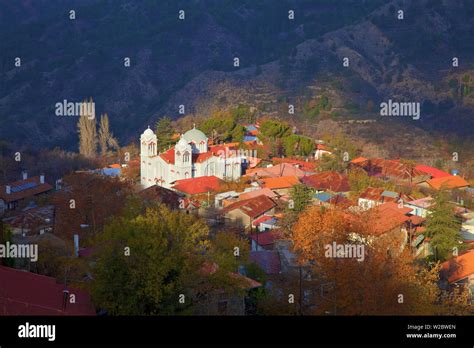 Church Of The Holy Cross In The Village Of Pedoulas Troodos Mountains