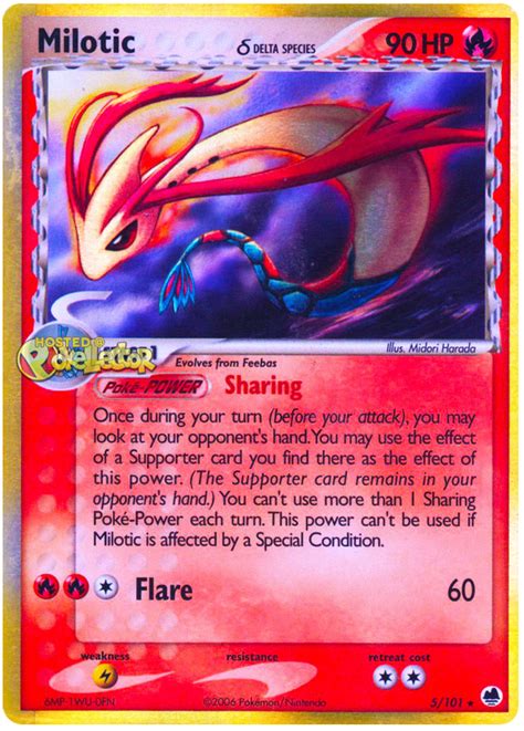 Milotic Delta Species Ex Dragon Frontiers Pok Mon Karty