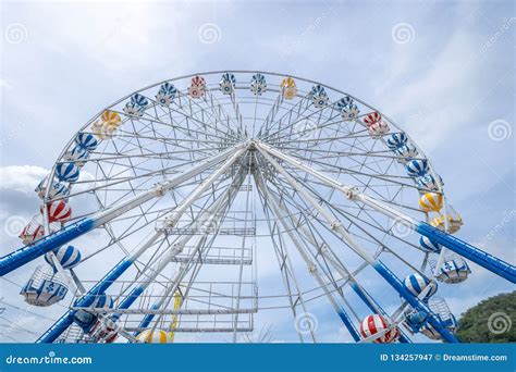 Ferris Wheel, Low Angle View of a Big Ferris Wheel - Image. Stock Image ...