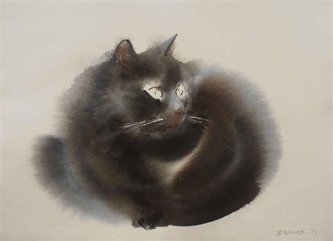 Gorgeous Watercolour And Ink Paintings Dedicated To The Domestic Cat By