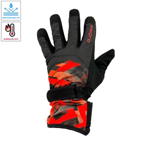 Gants Hiver Strada Rouge Bj Rka Tout L Quipement Du Cycliste