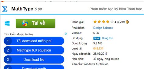 Download Mathtype Full Active Mới Nhất 23/05/2025