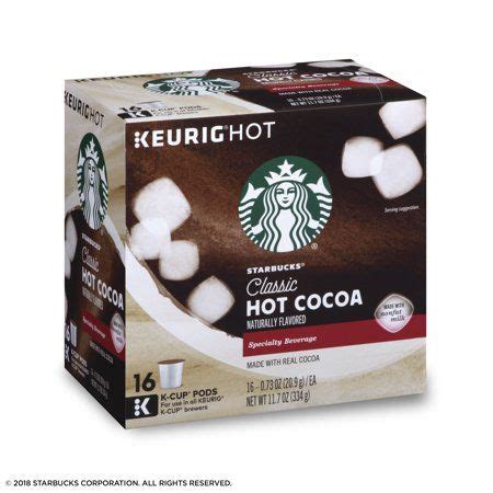 Starbucks Hot Cocoa K Cup Coffee Pods Hot Cocoa For Keurig Brewers Box Pods Walmart