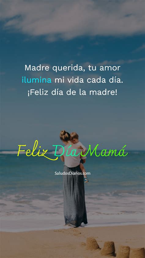 Madre Bella Felicidades Playa Frases Bonitas Saludos Diarios