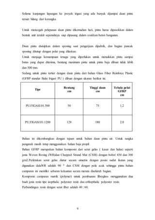 Standar Pintu Pengatur Air Irigasi Rev Maret Pdf