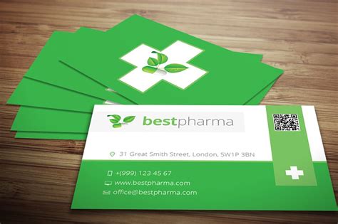 Pharmacy Business Card Business Card Templates ~ Creative Market