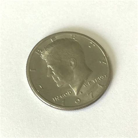 Kennedy Half Dollar 1971 Fifty Cent Piece Usa American Half Etsy