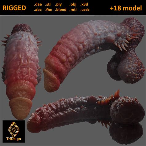 Demogorgon Demon Dildo Rigged 3D Model By TriDsign