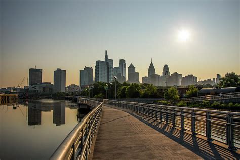 Riverwalk Philadelphia At Sunrise Photograph By Bill Cannon Fine Art