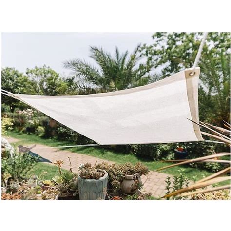 Filet D Ombrage Avec Oeillets Voiles D Ombrage Pour Patio Blanc Auvents