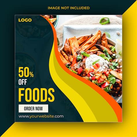 Premium Psd Food Social Media Post Template