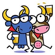 Kukuxumusu Cow Bull LINE WhatsApp Sticker PNG