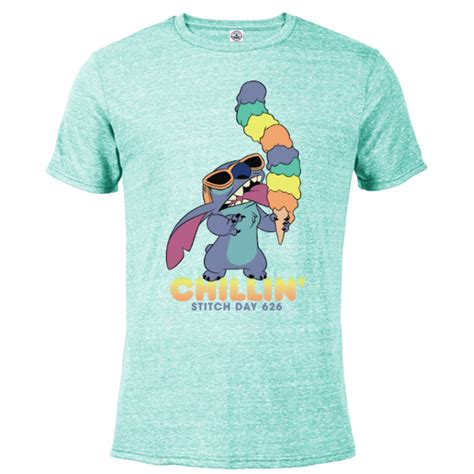 Disney Lilo And Stitch Ice Cream Chillin Short Sleeve Blended T