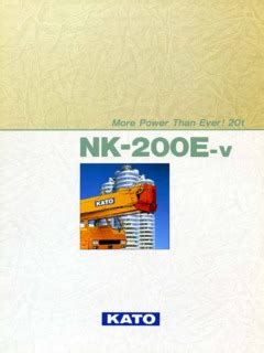 Kato NK 200E V Specifications CraneMarket