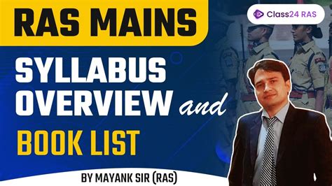 Ras Mains Syllabus Overview And Book List By Mayank Sir Ras