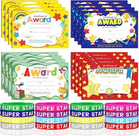 32 Pcs Marquee Youre A Star Award Certificate And Star Student
