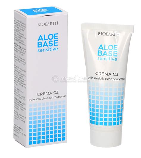 Crema C Pelle Sensibile Aloe Base Sensitive Di Bioearth