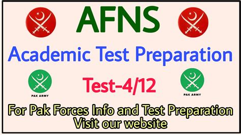 Afns Academic Test Preparation Test Pak Forces Info