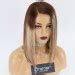 Bob Cut Ombre Straight Hair Blonde Highlights X Lace Frontal Wig Premierlacewigs