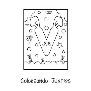 Dibujos De La Letra V Para Colorear Gratis Coloreando Juntos