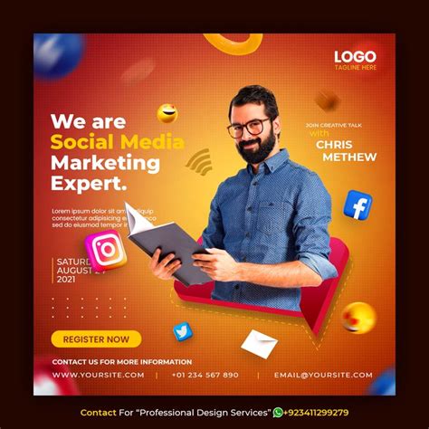 Premium PSD Creative Concept Social Media Instagram Post For Digital