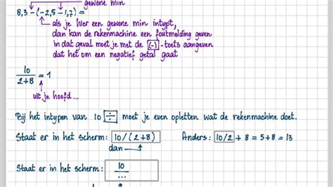 Havo Vwo G R E Ed A Rekenen Met De Rekenmachine Youtube