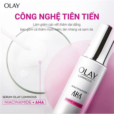 Tinh Ch T Olay Luminous Niacinamide Aha Super Serum L Skin