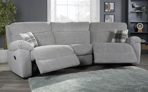 Cloud 4 Seater Curved Manual Recliner Sofa