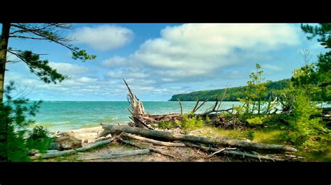 Relaxing Hike Along Sand Point Marsh Beach Pictured Rocks On Lake