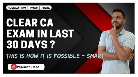 Possible To Clear CA Exams In 30 Days This Is How It Can Be Done