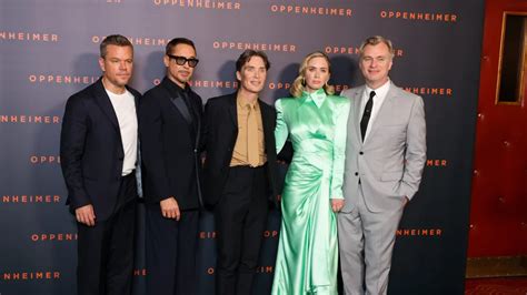 Robert Downey Jr Cillian Murphy And Cast Of Oppenheimer Exit Film S