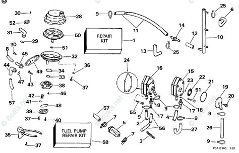 Schematic Diagram For Evinrude Outboard External Fuel Tank F