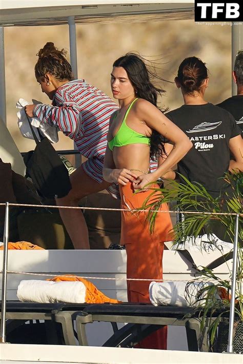 Dua Lipa Shows Off Her Bikini Body Tits While On Holiday In St Barts