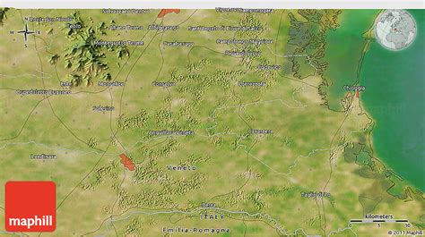 Satellite 3D Map of Chioggia