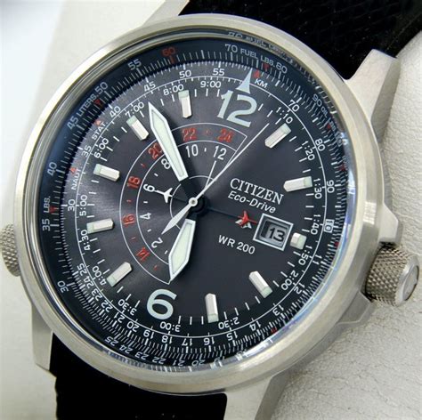 Citizen - Promaster Eco Drive Pilot GMT "Black Dial" - Men - Catawiki