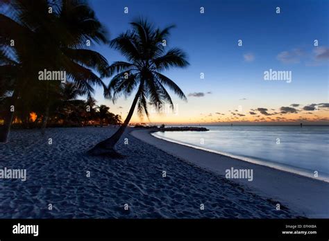 Morning Impression Before Sunrise On Key West Smathers Beach Key West