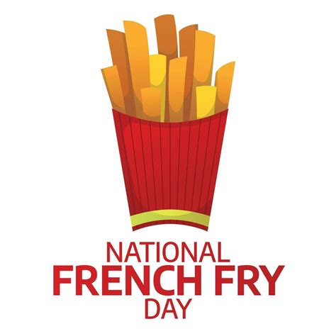 national french fry day design template for celebration. french fry ...